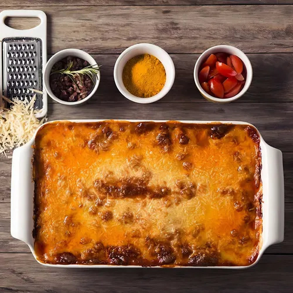 Travessa Refrataria Rasa Oxford Cookware Branca