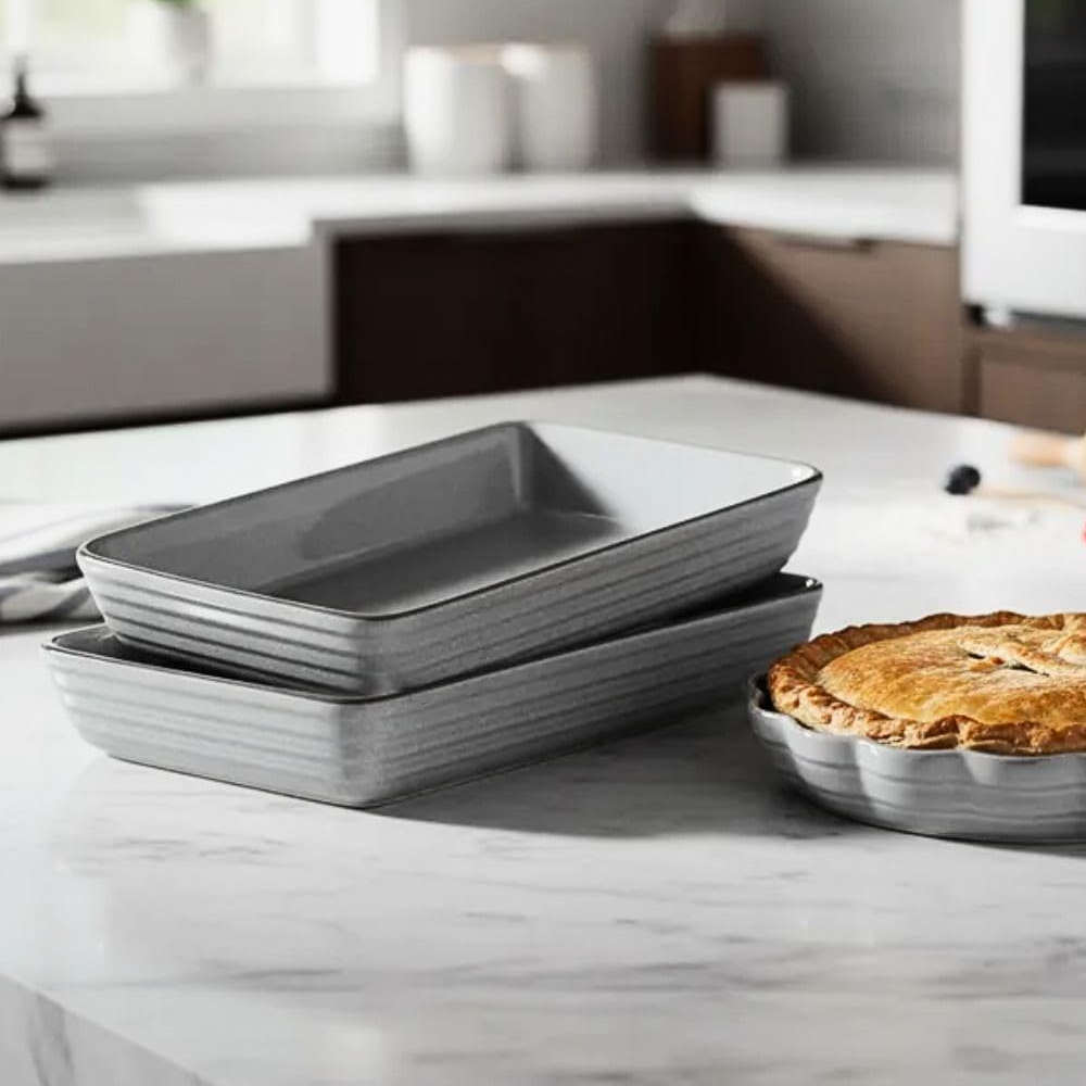 Travessa Retangular 4,2 L Jade Cinza L' Hermitage