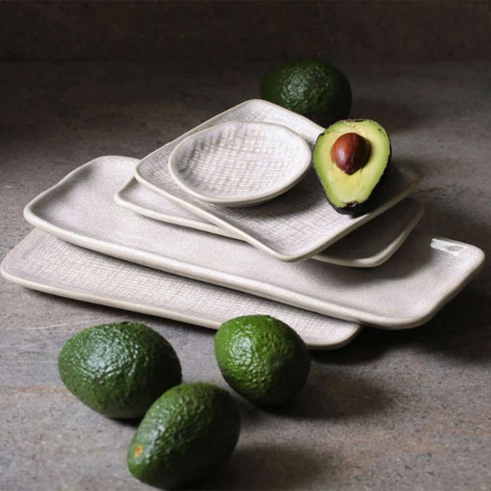 Travessa Retangular Porto Brasil Juta Latte Travessa Retangular Porto Brasil Juta Latte