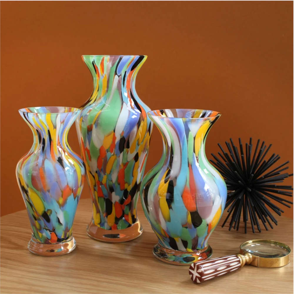 Vasinho 78 Cristais Cá D'oro Multicor 15 Cm