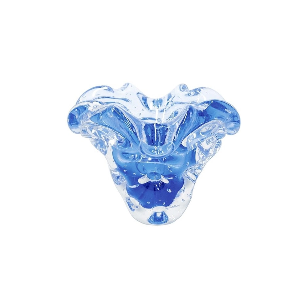 Vaso Cristais D´labone Budelli Turquesa 14 X 10 X 17 Cm Vaso Cristais D´labone Budelli Turquesa 14 X 10 X 17 Cm