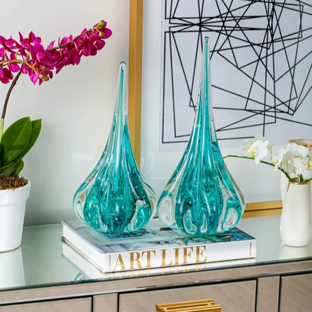 Vaso Gota Fênix Cristais D´labone 25 X 13 Cm Vaso Gota Fênix Cristais D´labone 25 X 13 Cm