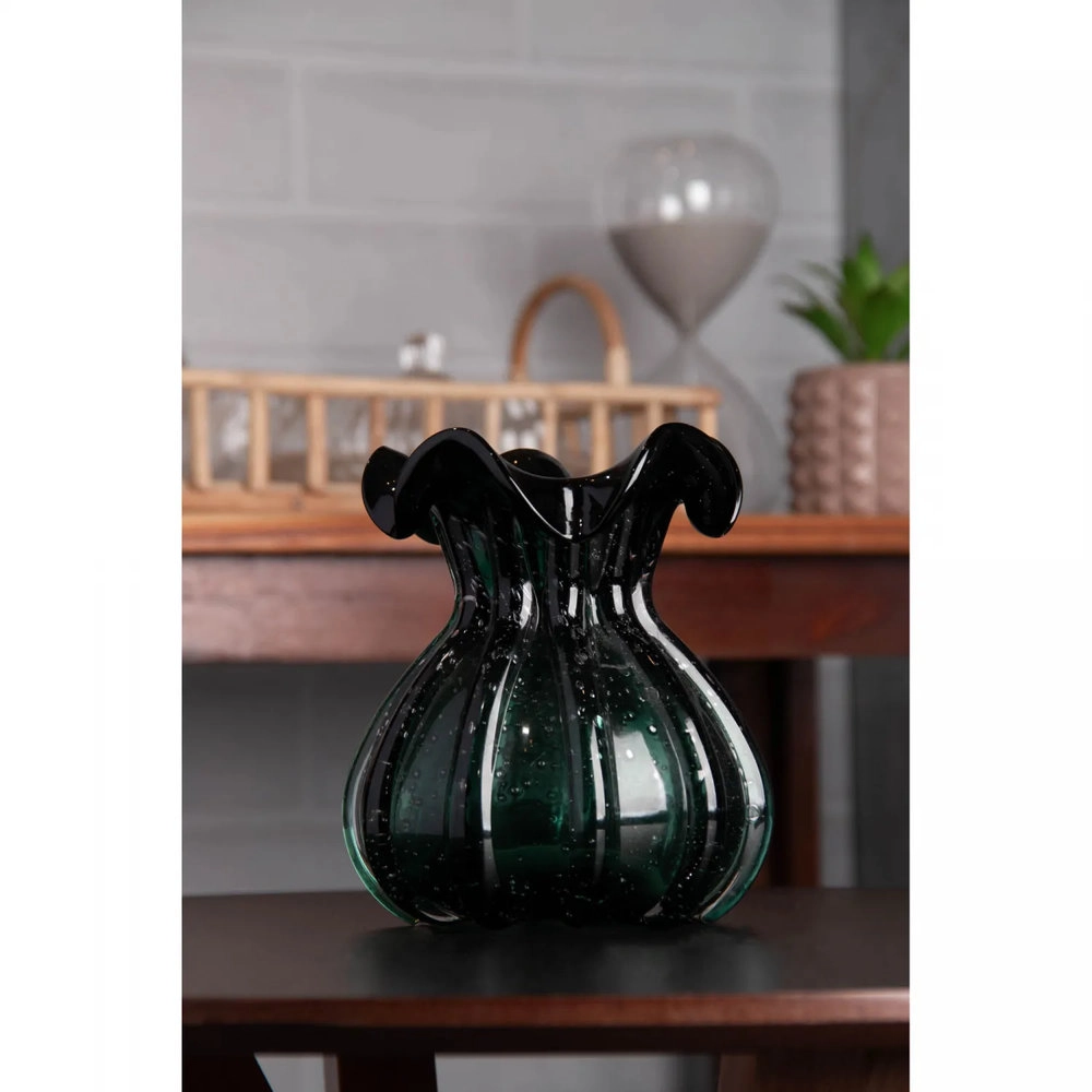 Vaso Lyor Italy Verde Esmeralda 13 X 17 Cm Vaso Lyor Italy Verde Esmeralda 13 X 17 Cm