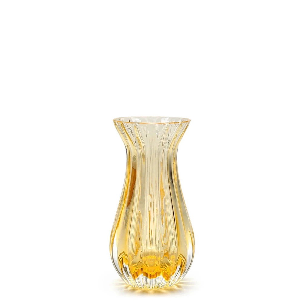 Vaso M61 Cristais Ca D'oro Ambar Transparente 11,5 X 6 Cm