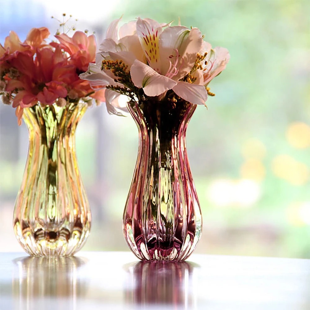 Vaso M61 Cristais Ca D'oro Roxo 11,5 X 6 Cm