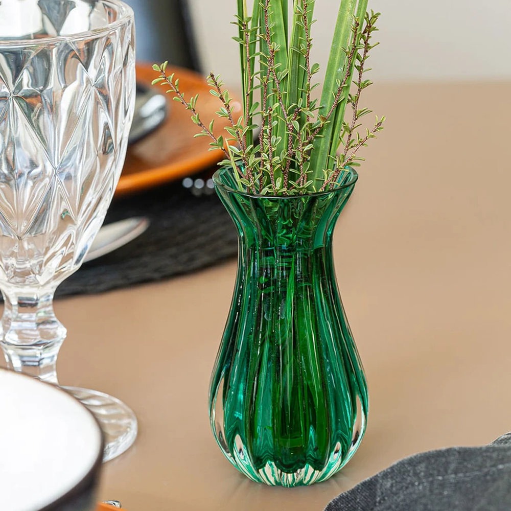 Vaso M61 Cristais Ca D'oro Verde Transparente 11,5 X 6 Cm