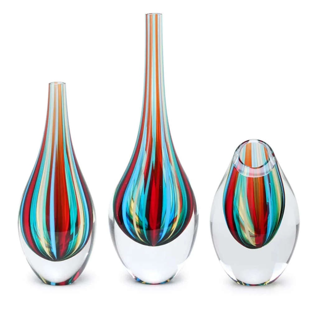 Vaso Mini Gota Bastões c/ fios Cá d'Oro 14 cm  