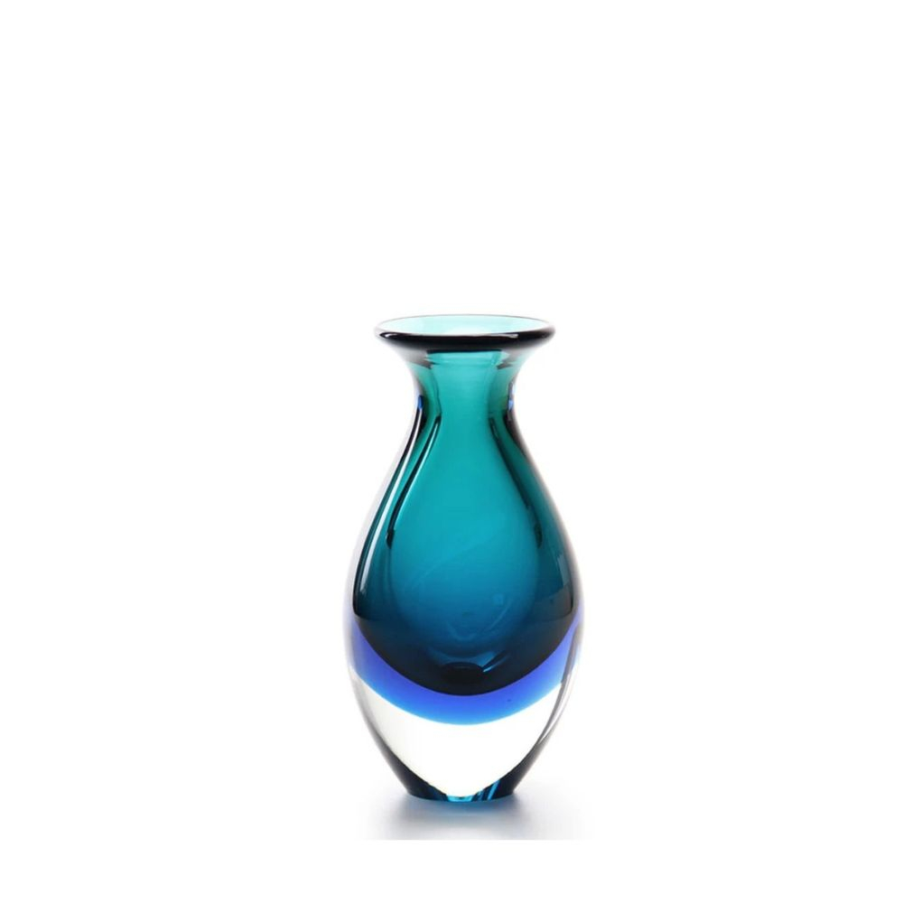 Vaso Mini Cristais Cá d'Oro Bicolor 18 Cm Vaso Mini Cristais Cá d'Oro Bicolor 18 Cm
