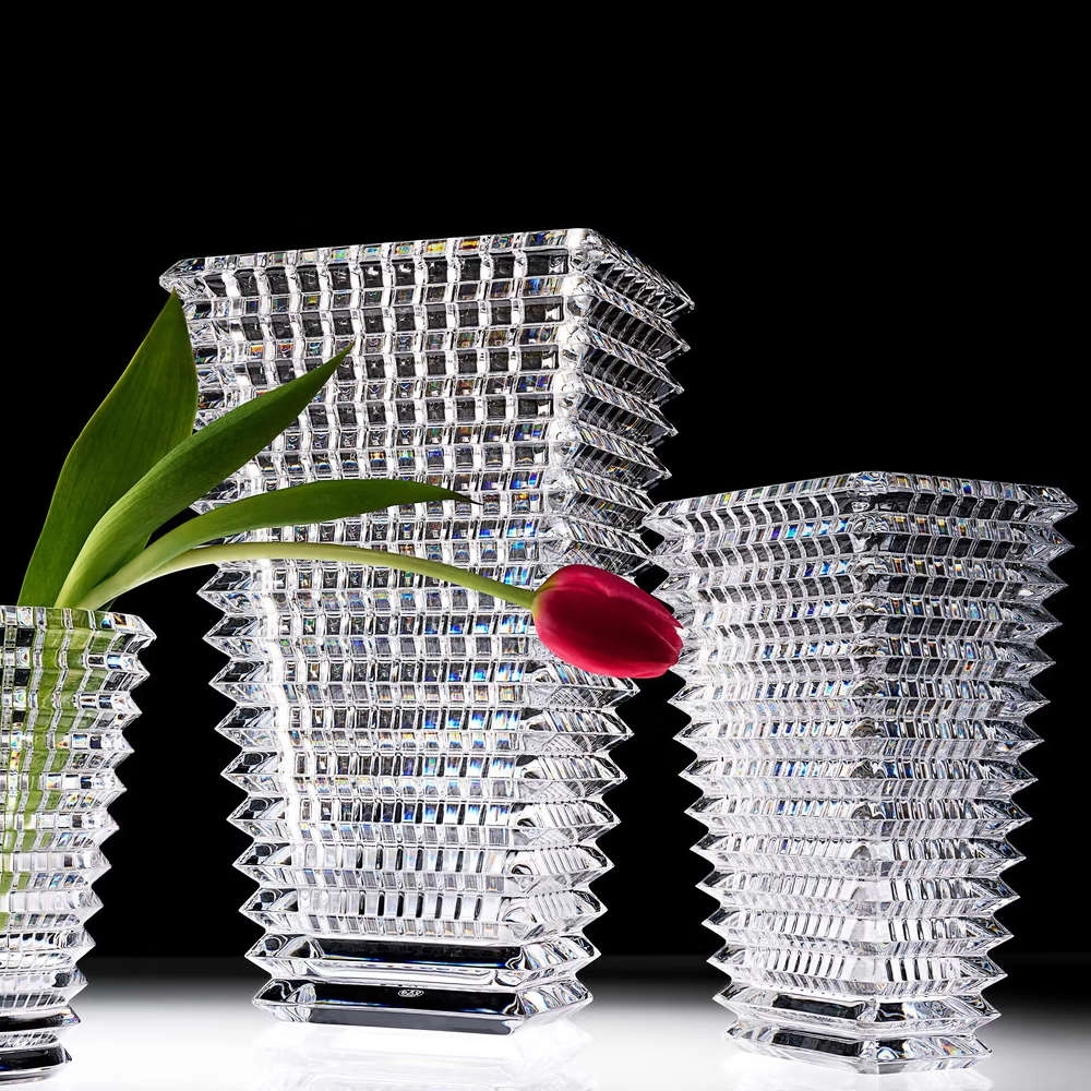 Vaso Retangular Em Cristal Baccarat Eye Vaso Retangular Em Cristal Baccarat Eye