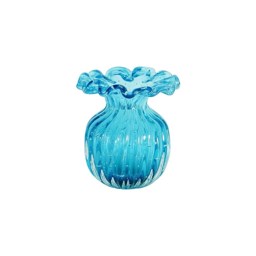 Vaso Toledo Cristais D´labone Aquamarine 24 Cm Vaso Toledo Cristais D´labone Aquamarine 24 Cm