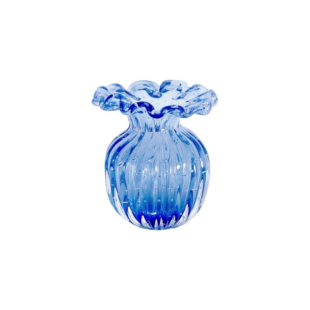 Vaso Toledo Cristais D´labone Turquesa 24 Cm