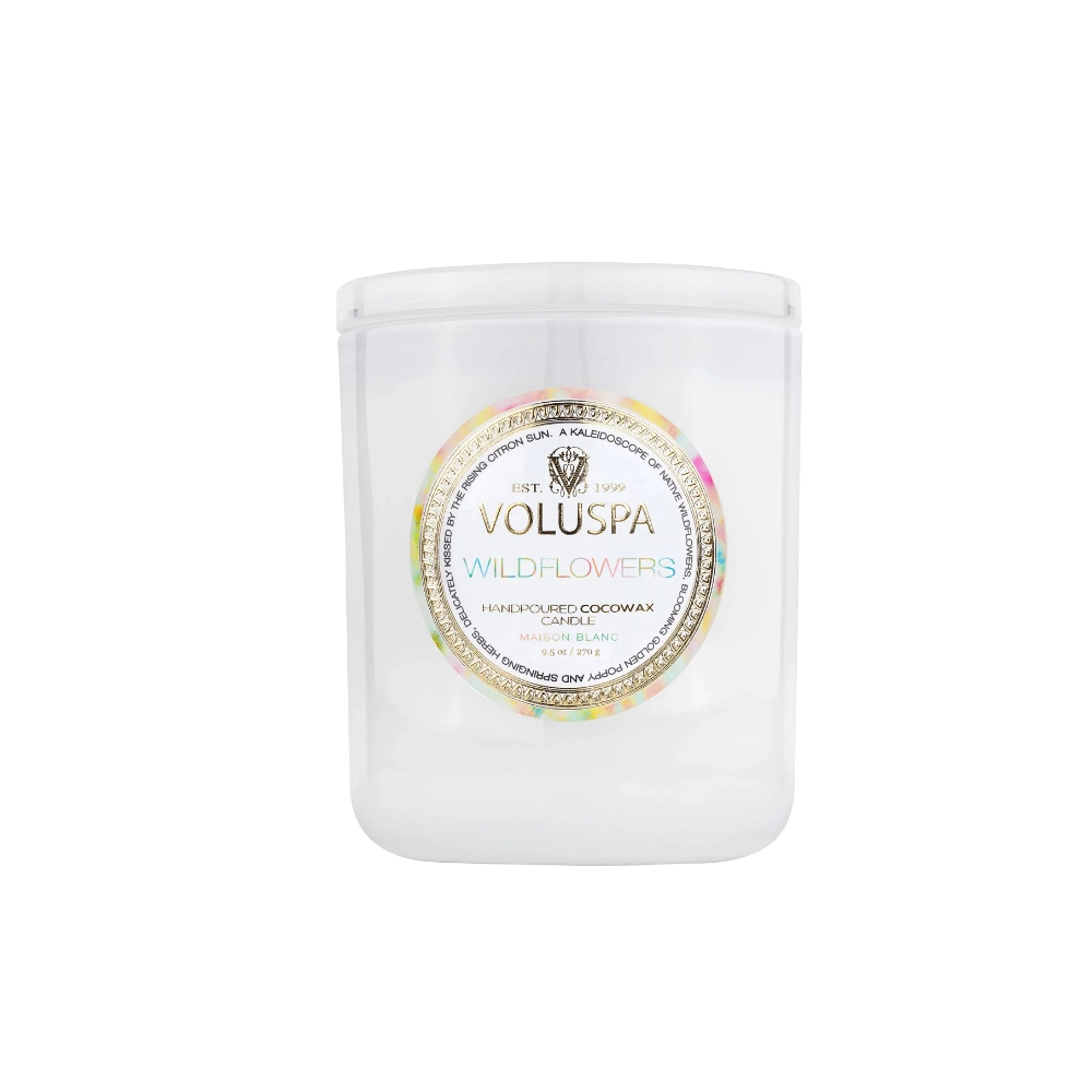 Vela Copo 60h Voluspa Nova Coleção Maison Blanc Vela Copo 60h Voluspa Nova Coleção Maison Blanc