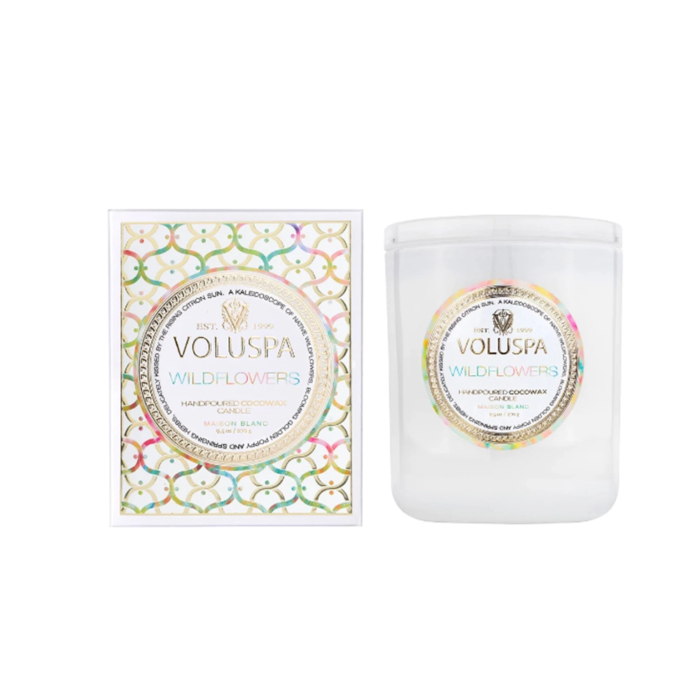 Vela Copo 60h Voluspa Nova Coleção Maison Blanc Vela Copo 60h Voluspa Nova Coleção Maison Blanc