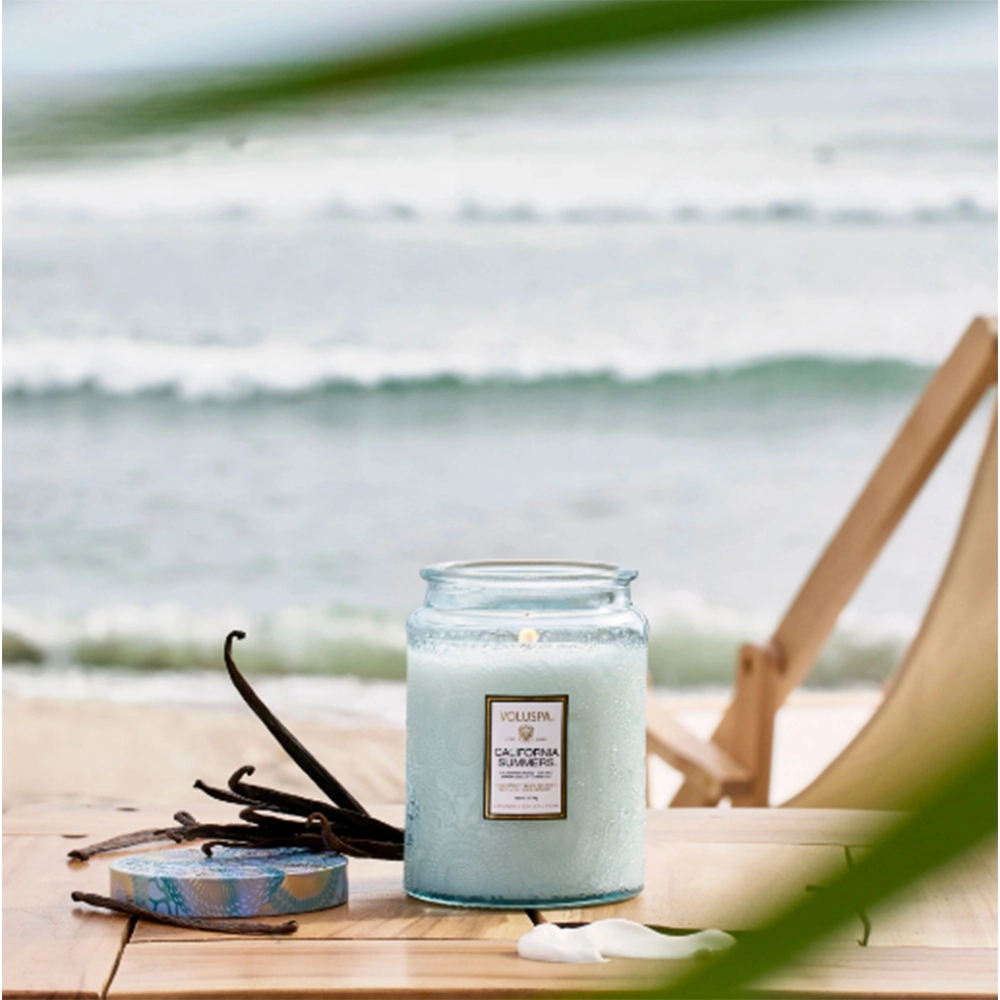 Vela Pote de Vidro Grande 100h Voluspa Coleção Japonica