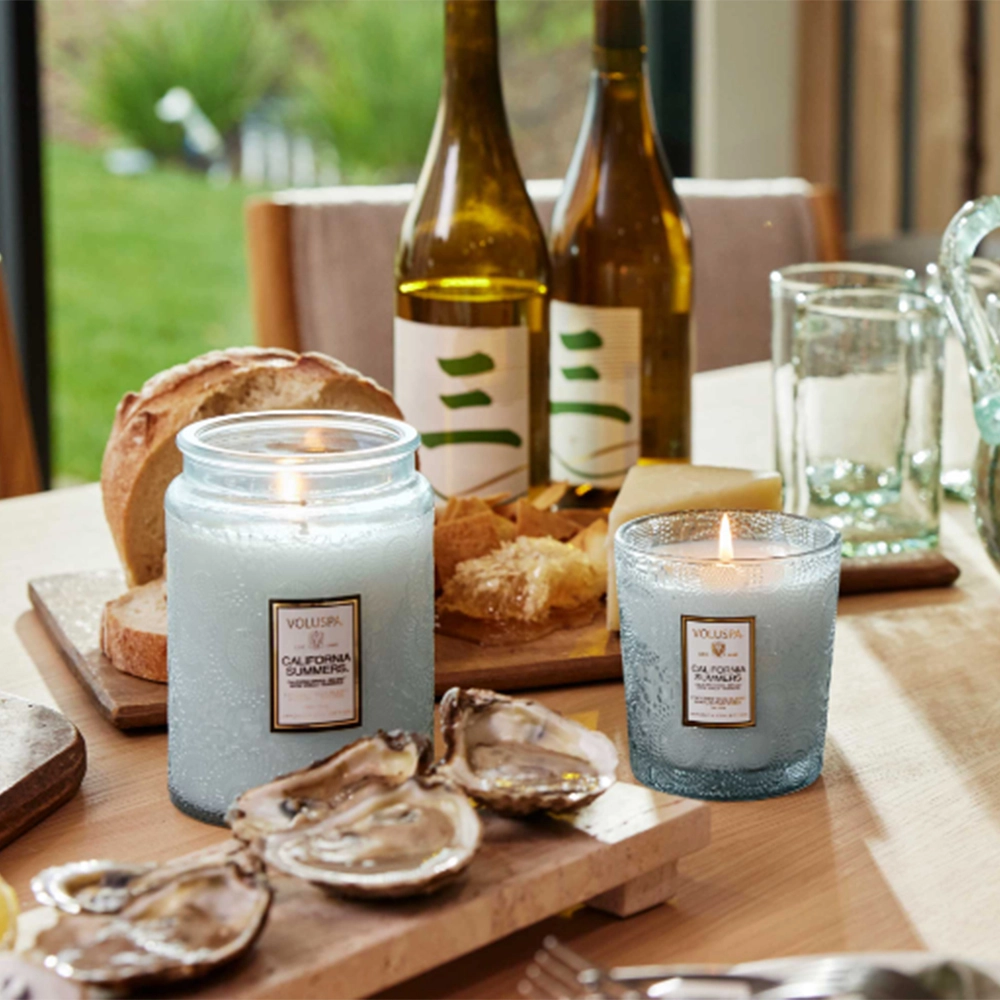 Vela Pote de Vidro Grande 100h Voluspa Coleção Japonica