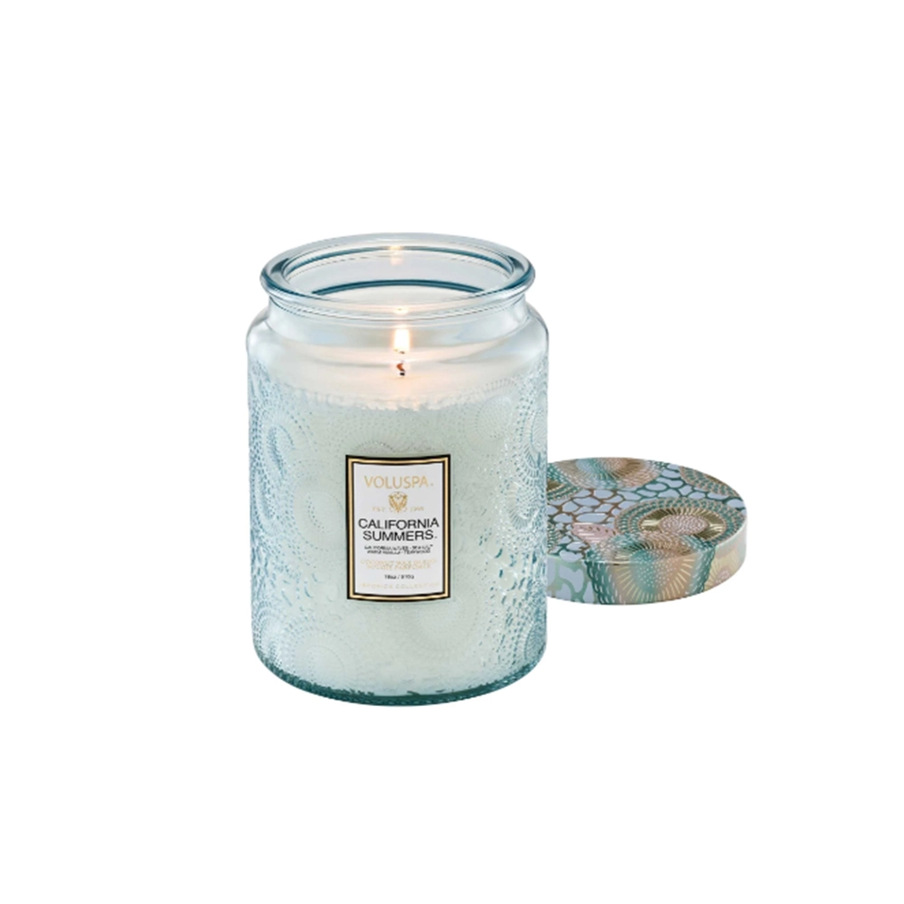 Vela Pote de Vidro Grande 100h Voluspa Coleção Japonica