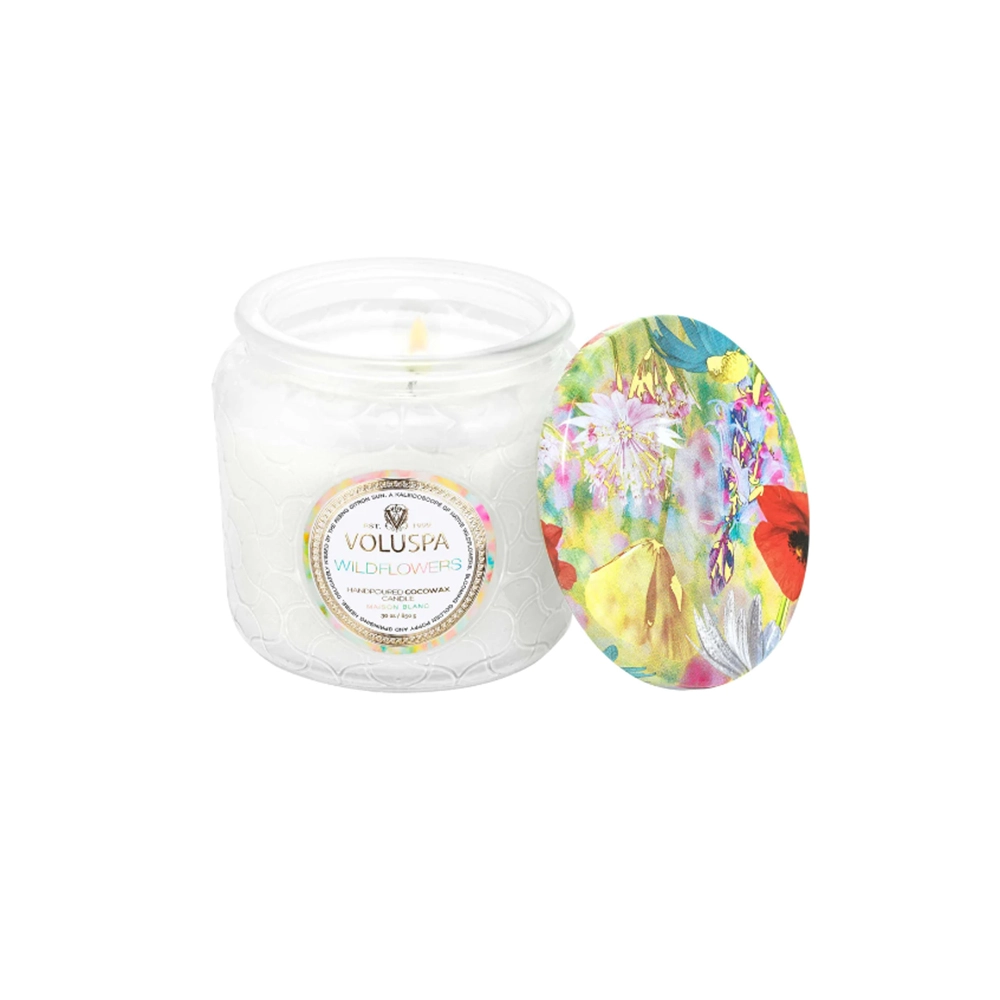 Vela Pote Luxe 35h Voluspa Nova Coleção Maison Blanc