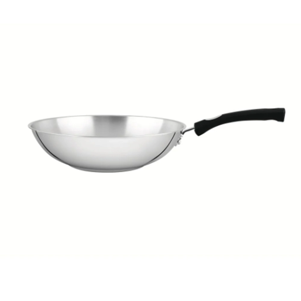 Wok Tramontina Astro Aço Inox 28 Cm