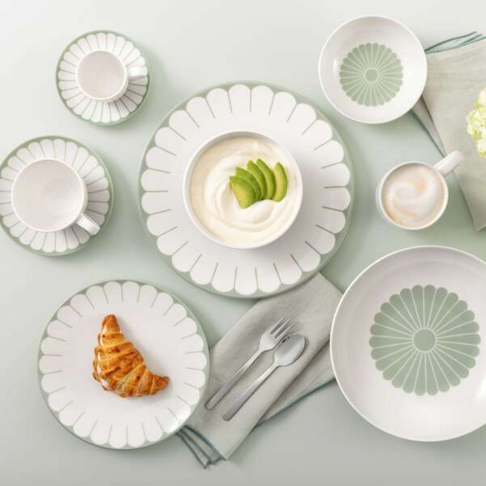 Xicara P/ Cafe  Villeroy e Boch Fleur Verde 148 Ml