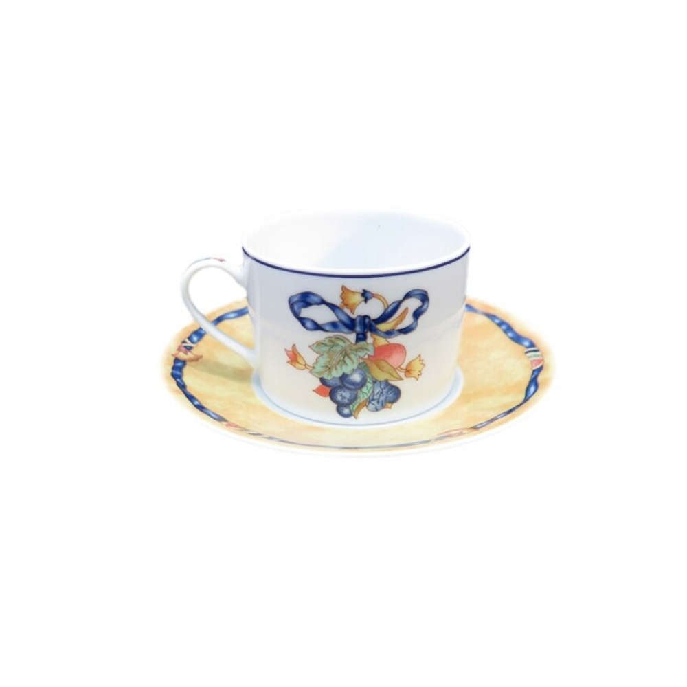 Xicara Para Cha C/ Pires Bernardaud Borghese Bleu 180 Ml Xicara Para Cha C/ Pires Bernardaud Borghese Bleu 180 Ml