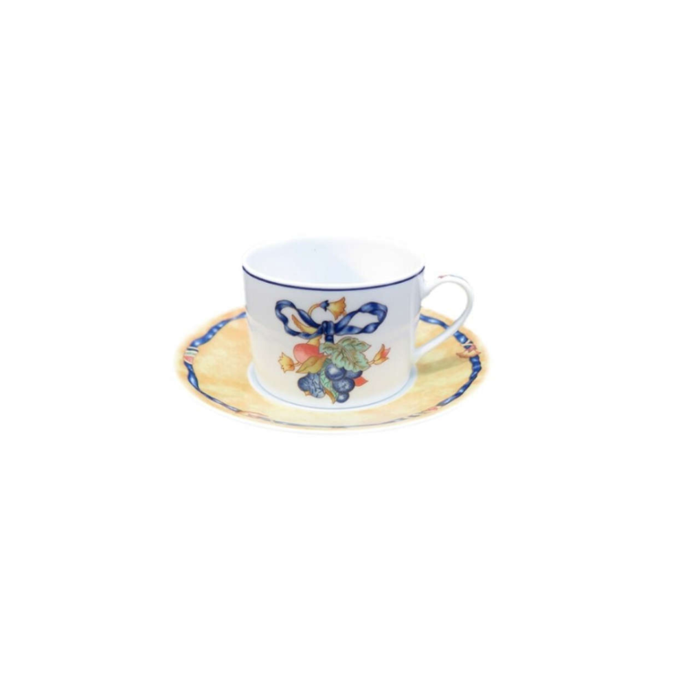 Xicara Para Cha C/ Pires Bernardaud Borghese Bleu 180 Ml