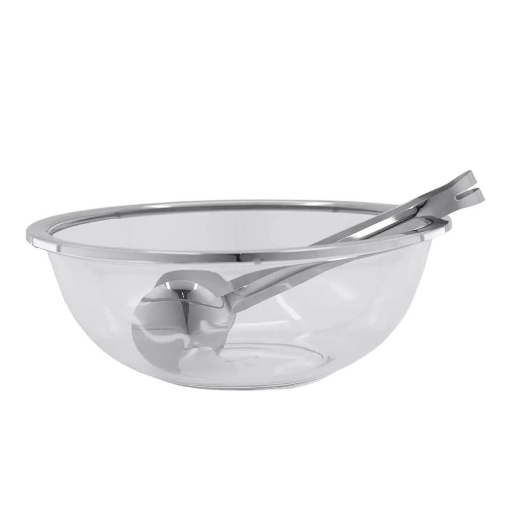 Saladeira Com Pegador Riva Milan Aco Inox