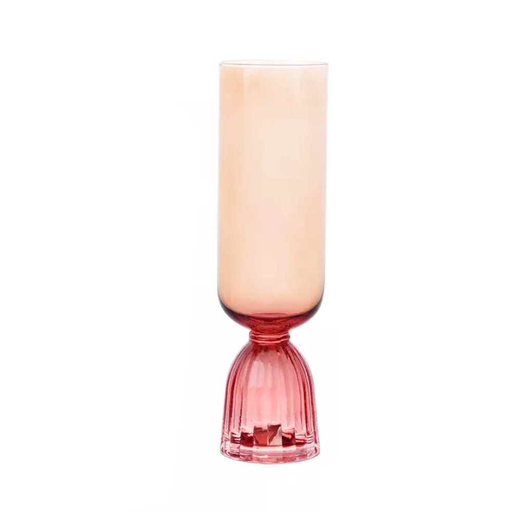 Taca Para Champanhe Silica Rosa - Cada Taca Para Champanhe Silica Rosa - Cada