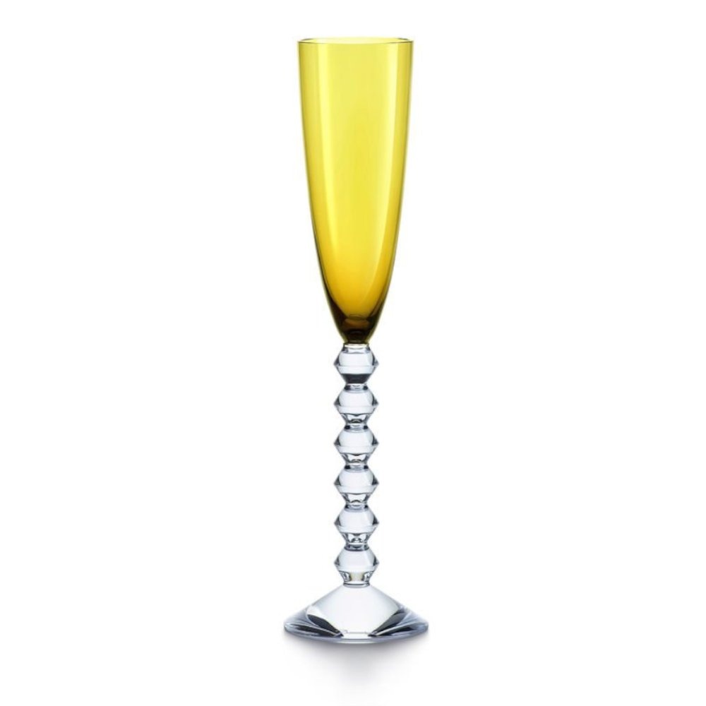 Taca Para Champanhe Em Cristal Baccarat Vega Topazio
