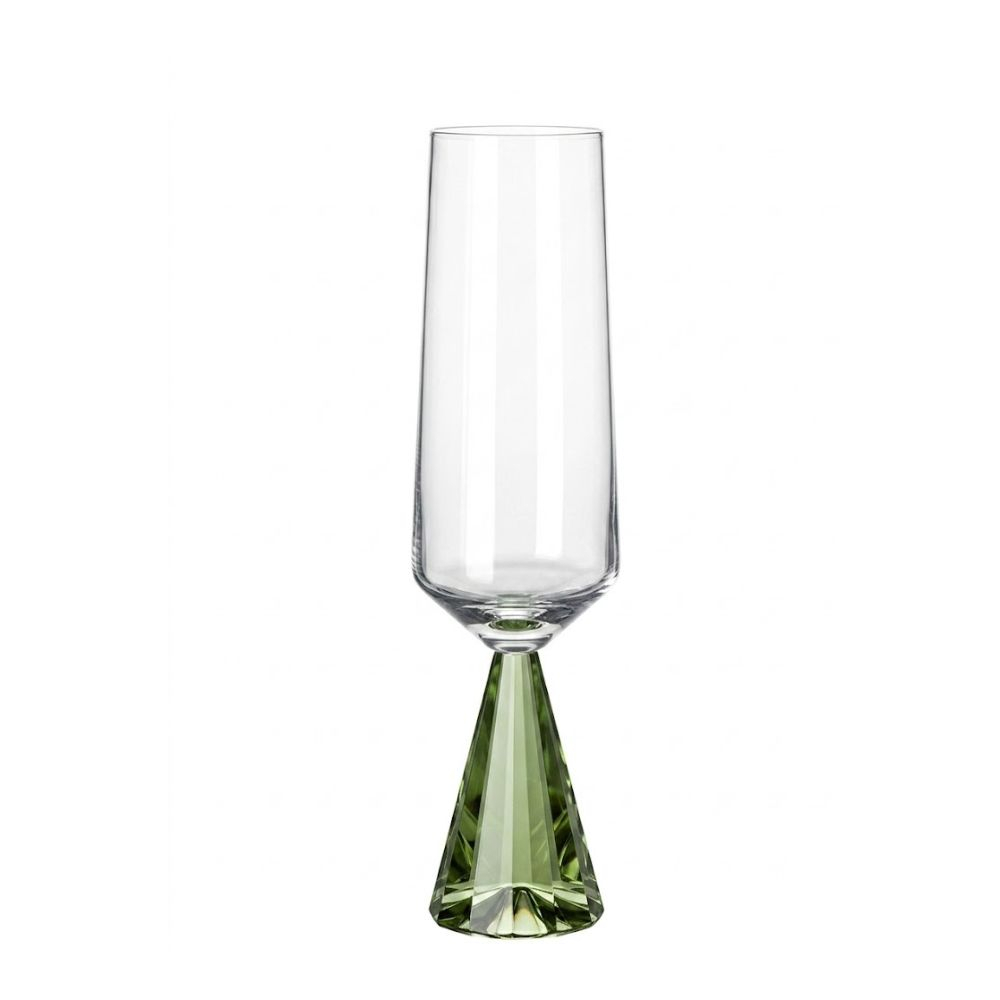 Taca Para Champanhe Prisma Verde 300 Ml