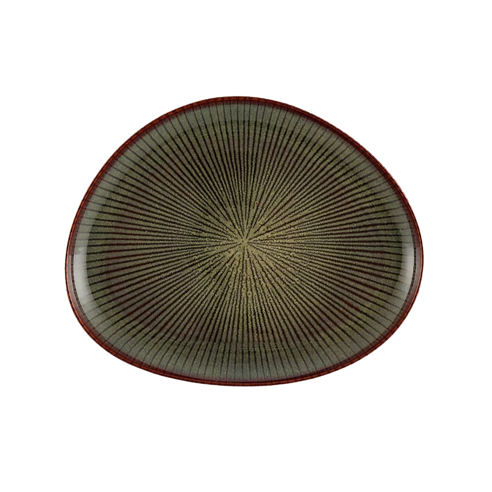 Travessa Oval Casa Alegre Shangri-lá 38 Cm Travessa Oval Casa Alegre Shangri-lá 38 Cm