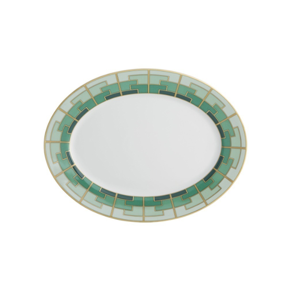 Travessa Oval Media Emerald - Vista Alegre