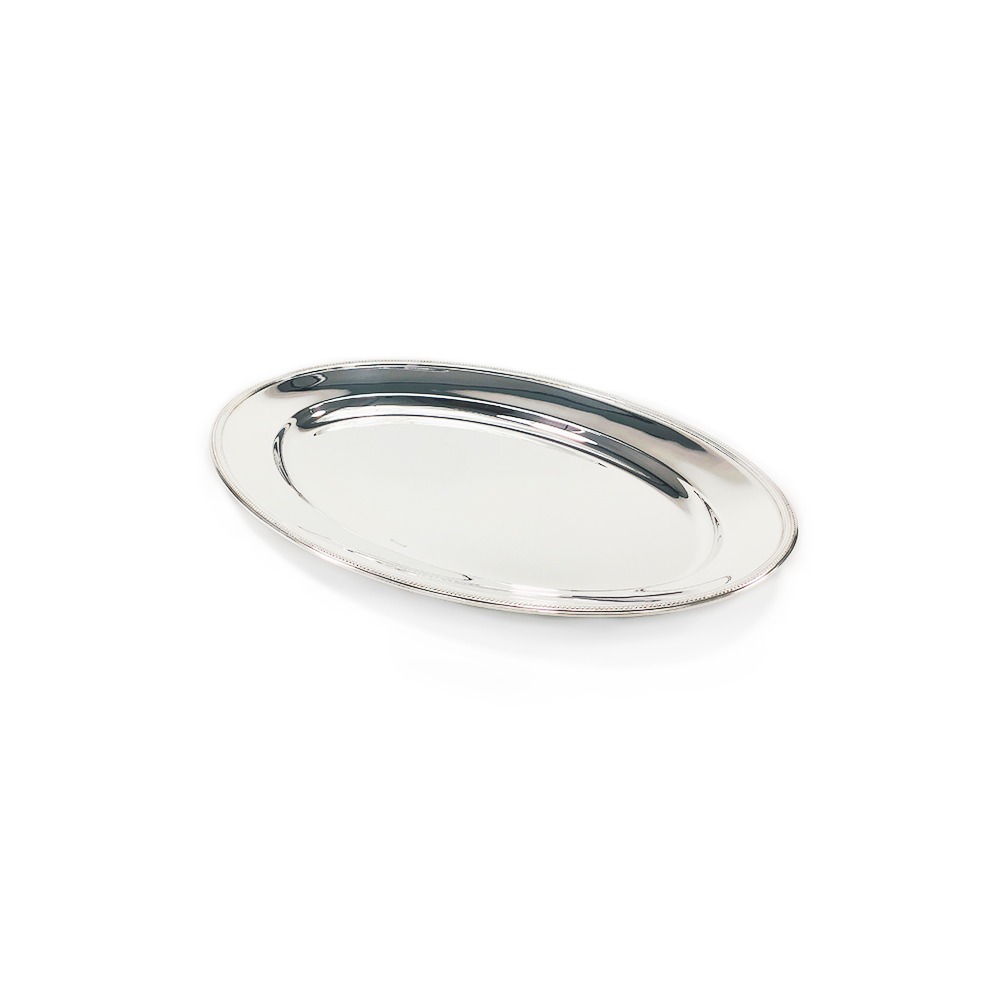 Travessa Oval Perles 55 Cm Christofle Travessa Oval Perles 55 Cm Christofle