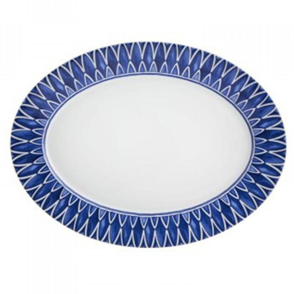 Travessa Oval Vista Alegre Azure Grande Travessa Oval Vista Alegre Azure Grande