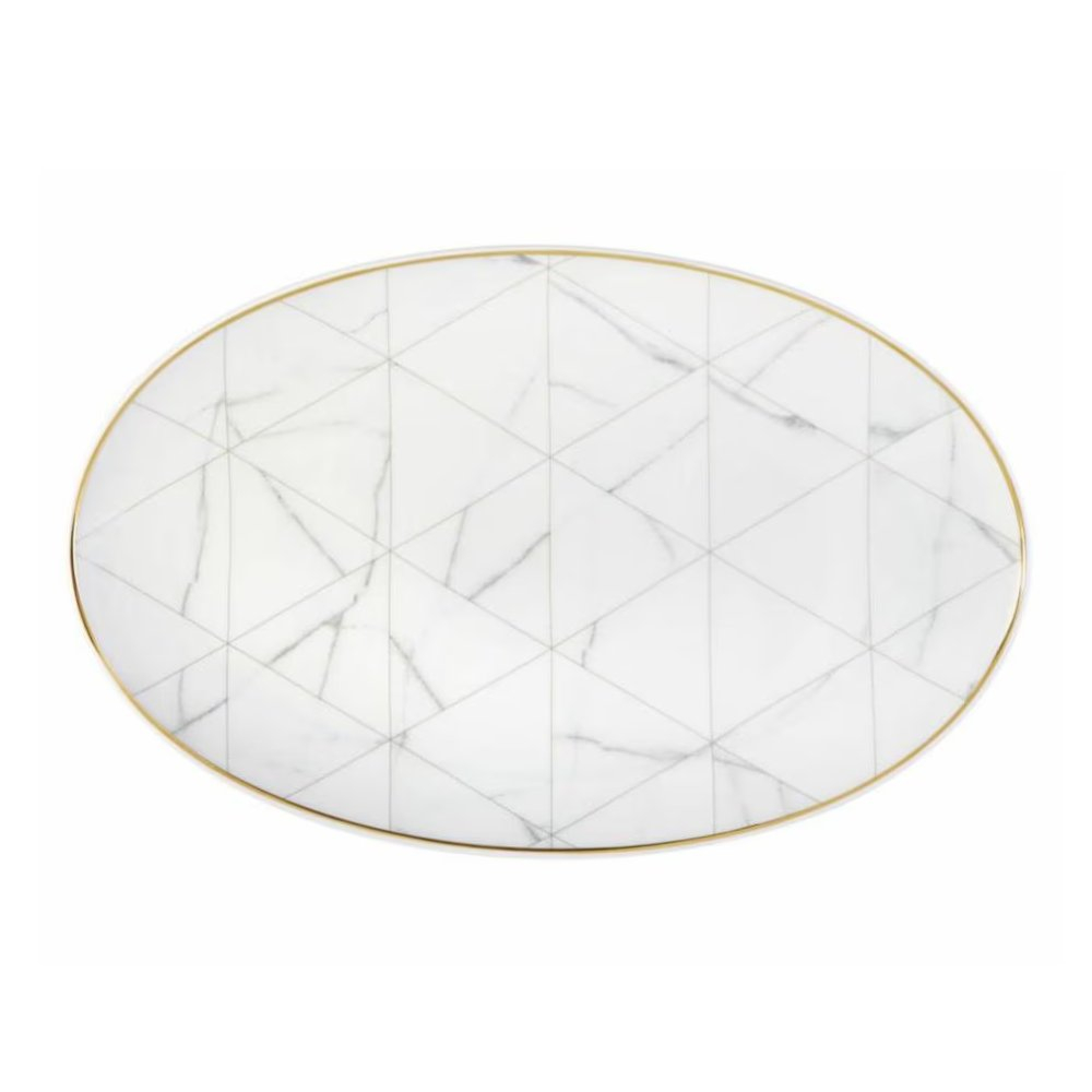 Travessa Oval Vista Alegre Carrara 39,3 X 24,5 Cm