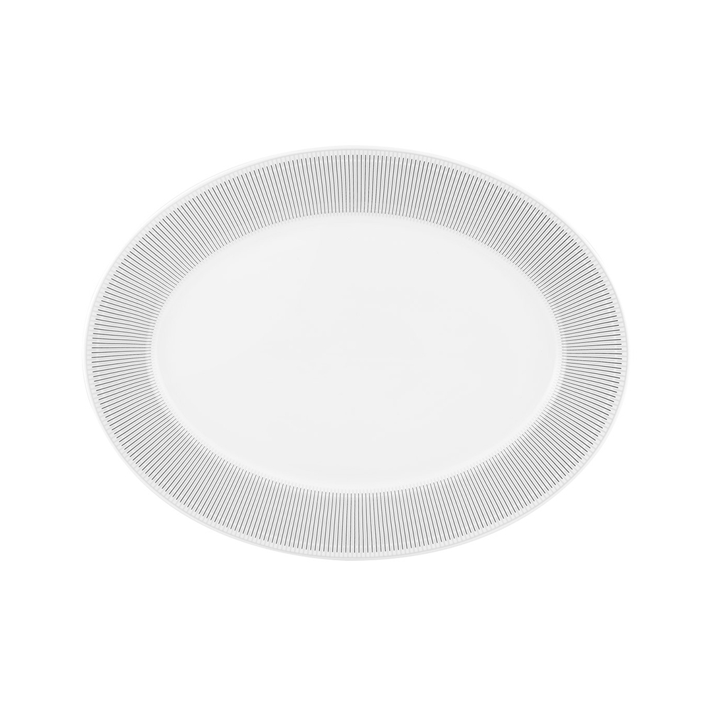 Travessa Oval Vista Alegre Elegant 2,7 X 25 X 32,8 Cm Travessa Oval Vista Alegre Elegant 2,7 X 25 X 32,8 Cm