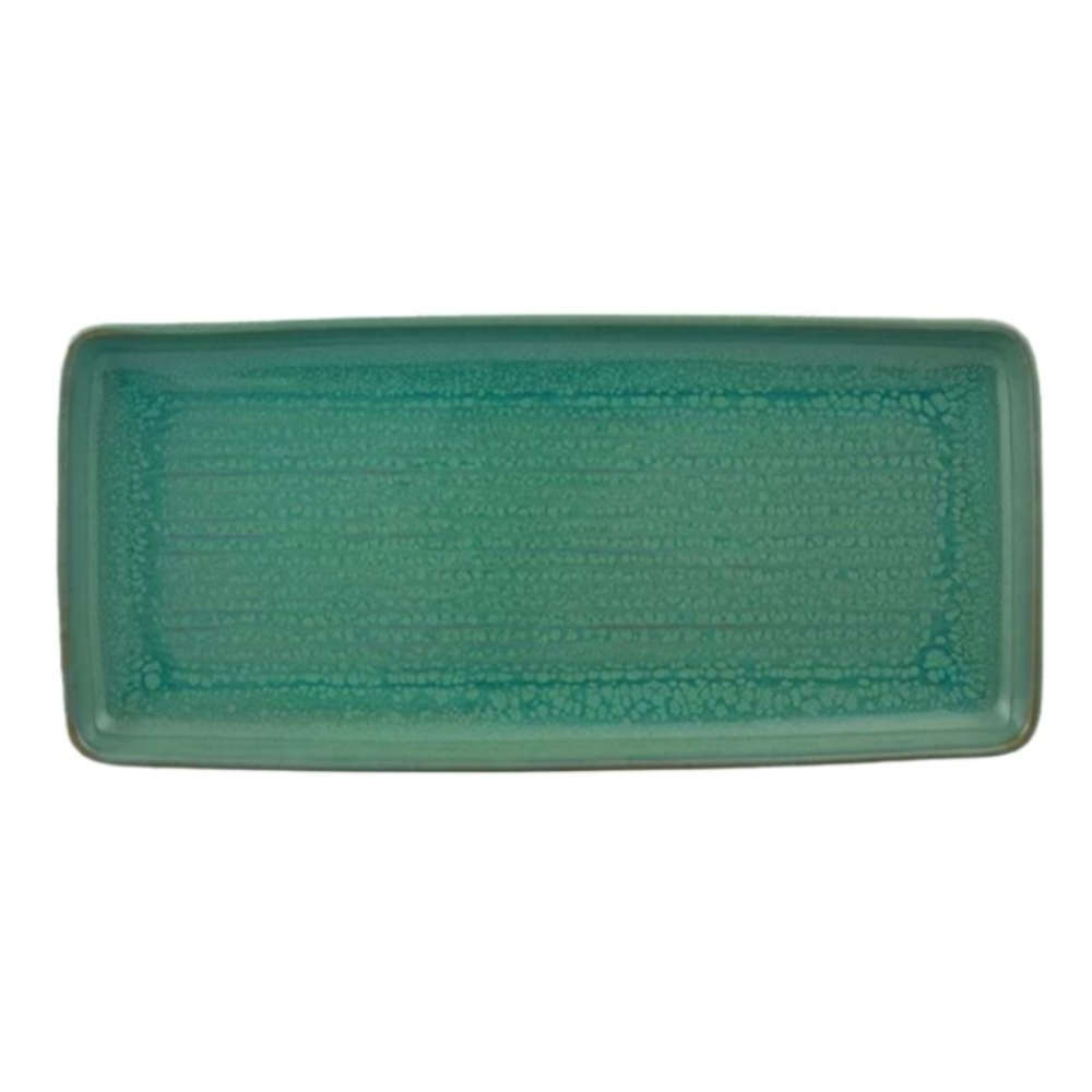 Travessa Retangular Casa Alegre Gemstone Jade 36,5 Cm