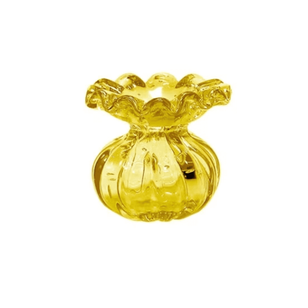 Vaso Batllo Cristais D´labone Ambar 8 X 9 Cm Vaso Batllo Cristais D´labone Ambar 8 X 9 Cm