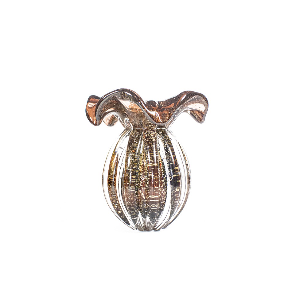 Vaso Enns C/ Ouro Cristais D´labone 15 Cm