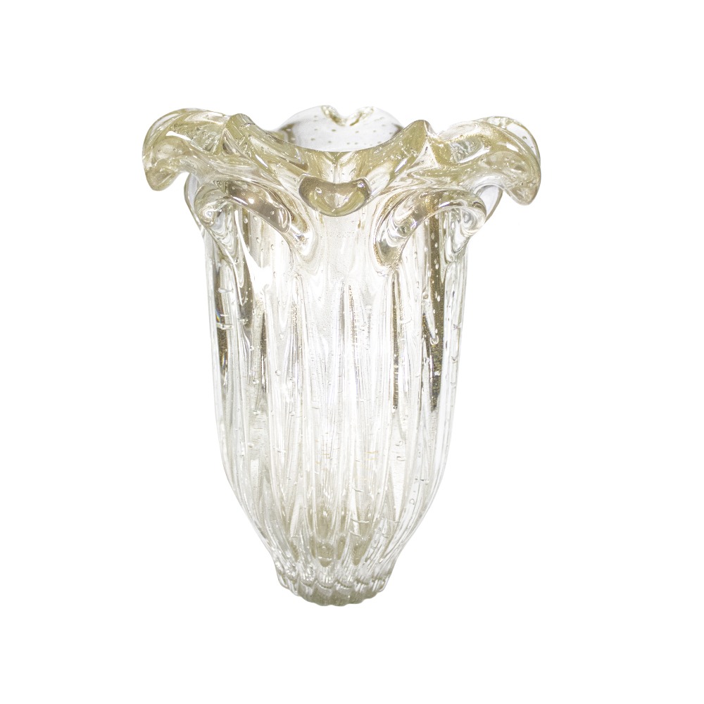 Vaso Cristais D´labone Havana Com Ouro 40 X 30 Cm