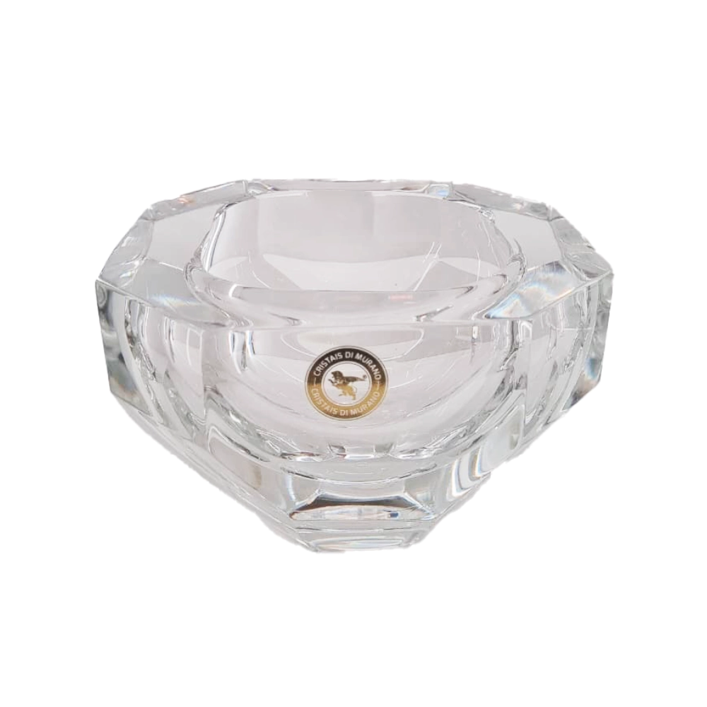 Vaso Cristais Di Murano Com Ouro 21 X 33 Cm