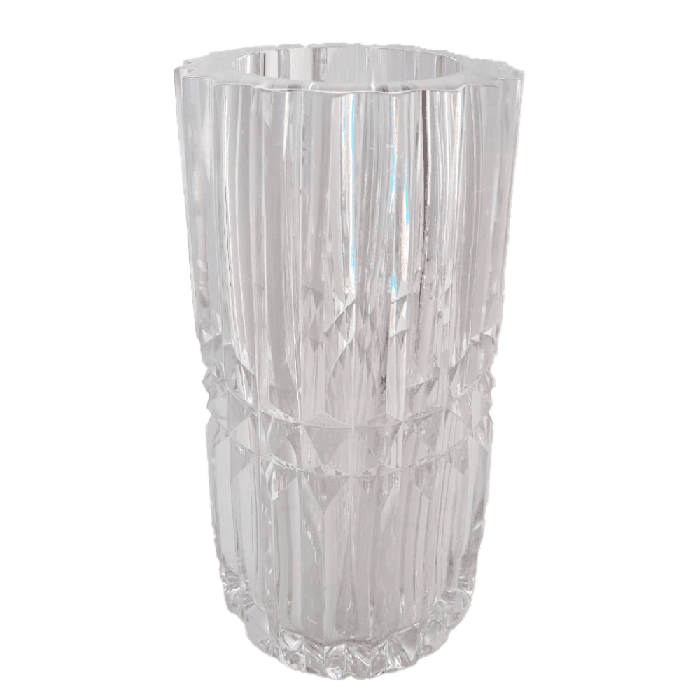 Vaso Cristais Di Murano Com Ouro 21 X 33 Cm Vaso Cristais Di Murano Com Ouro 21 X 33 Cm