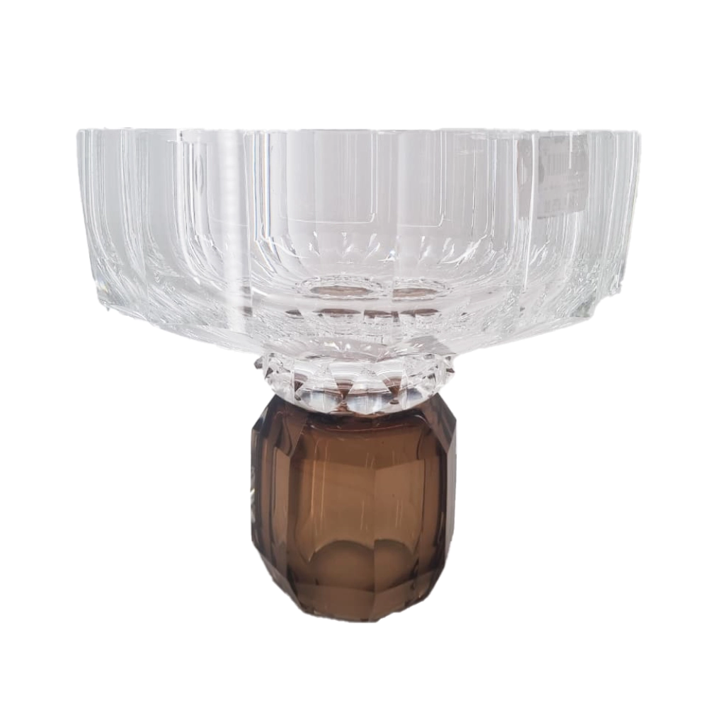 Vaso Cristais Di Murano Com Ouro 21 X 33 Cm