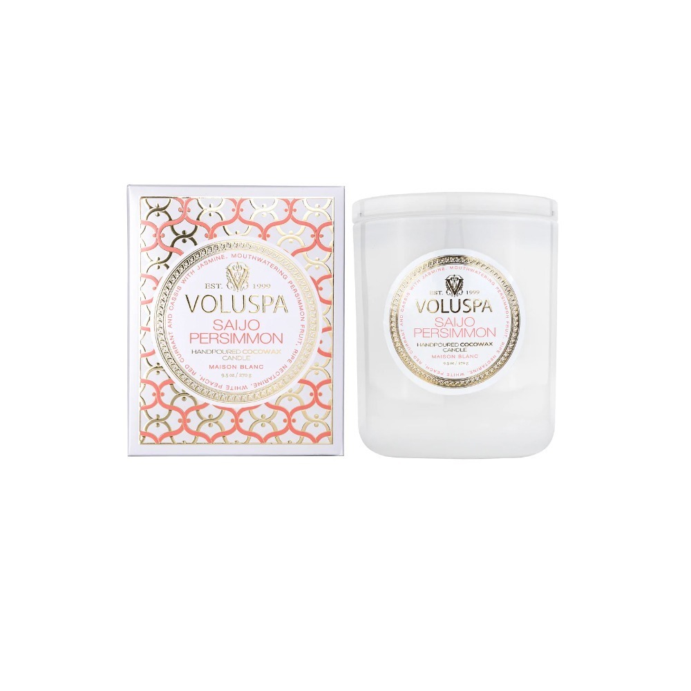 Vela Copo 60h Voluspa Nova Coleção Maison Blanc