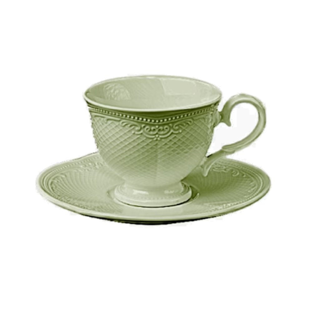 Xicara Para Cha Com Pires Qualitier Noble 250 Ml